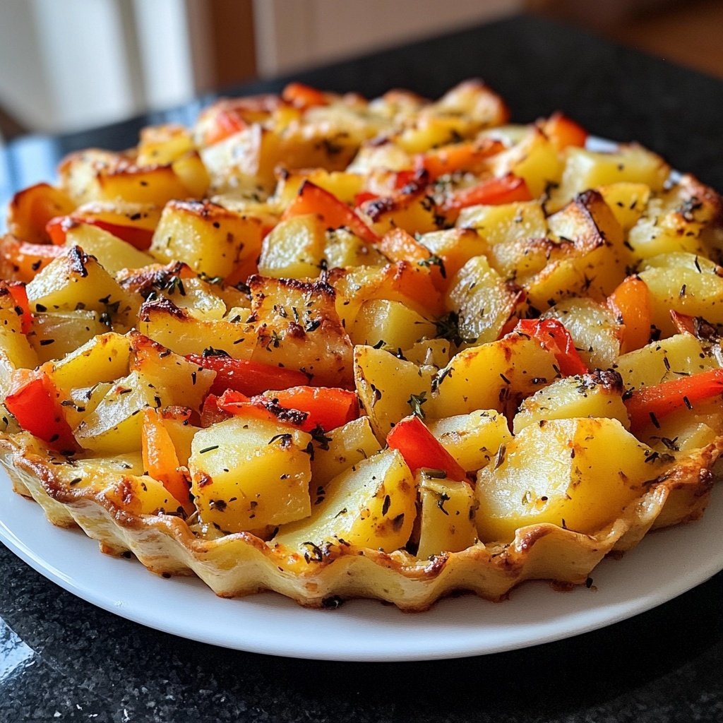 Kartoffelauflauf mit Gemüse