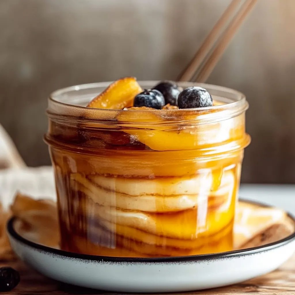 Eingelegte Pfirsiche mit Vanille