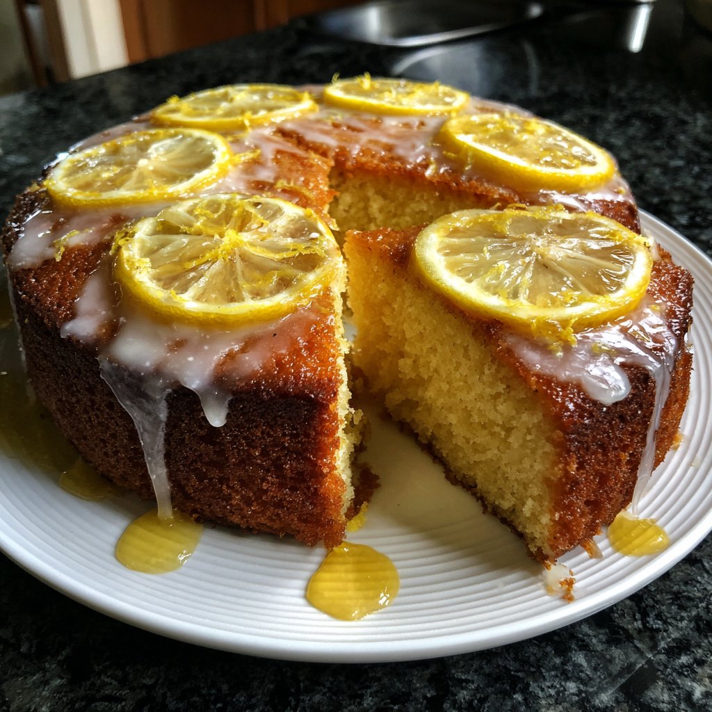 Zitronenkuchen mit Honig