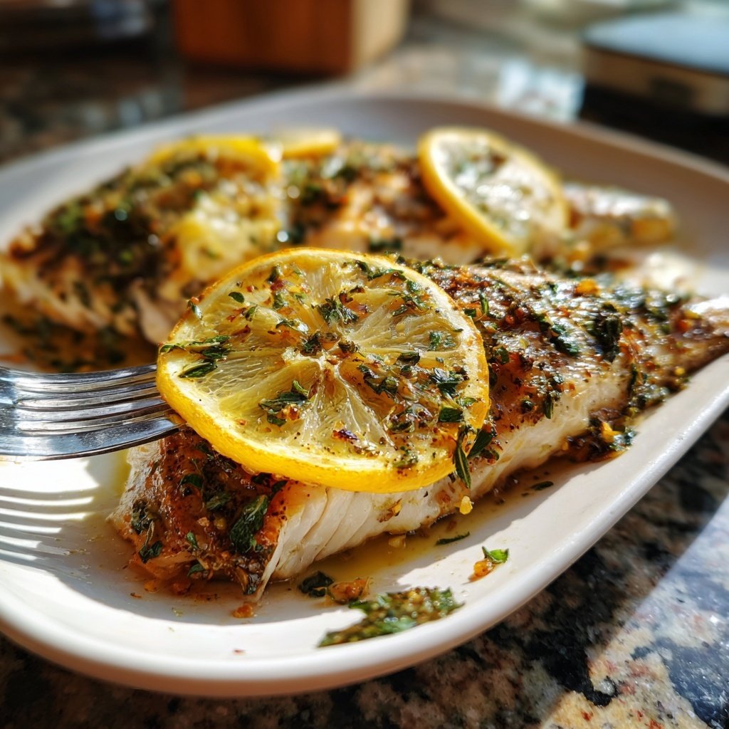 Gesund & Leicht Zitronen-Gegrillter Fisch