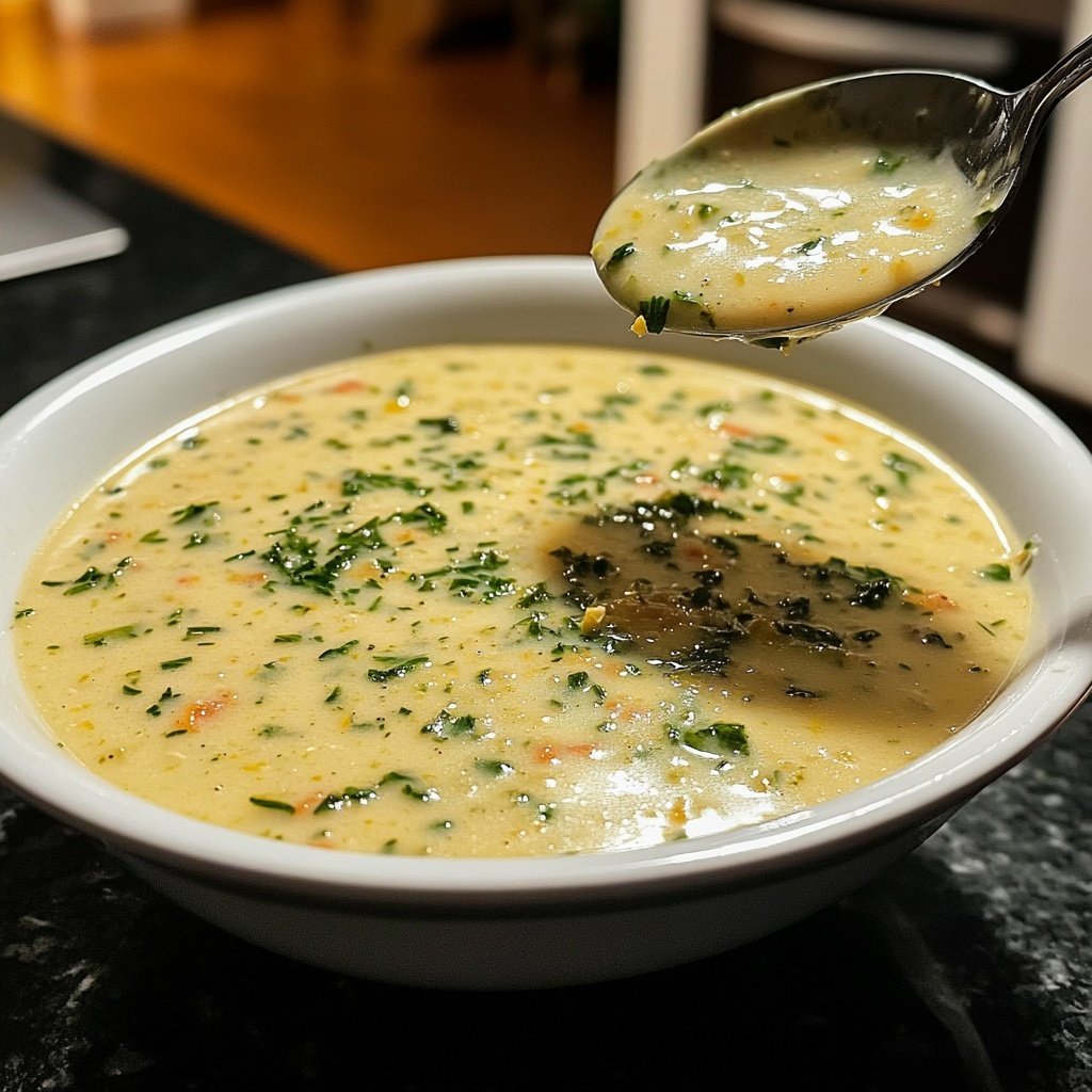 Linsensuppe mit Zitrone