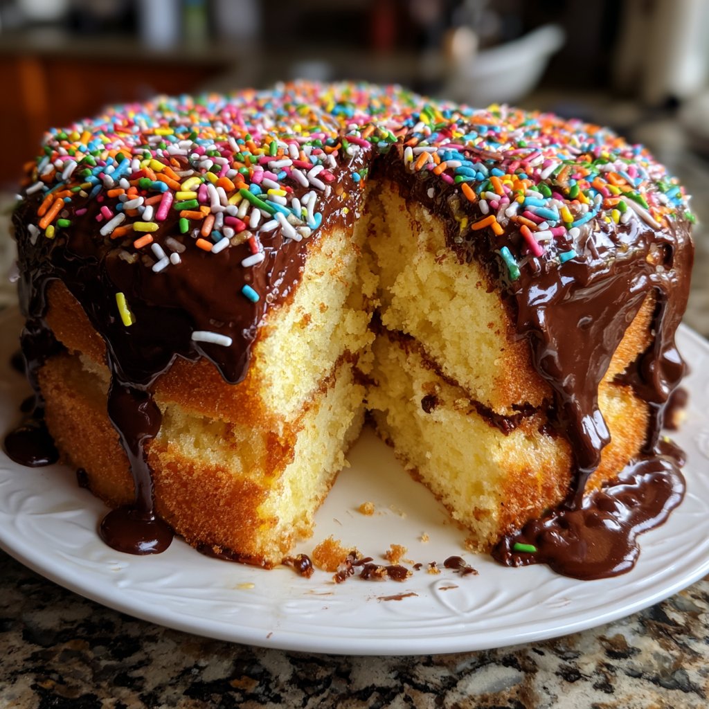 Geburtstagskuchen einfach gebacken